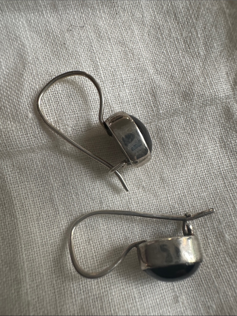 Older Garnet & Sterling Earrings, Tested, watch video!